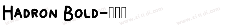 Hadron Bold字体转换